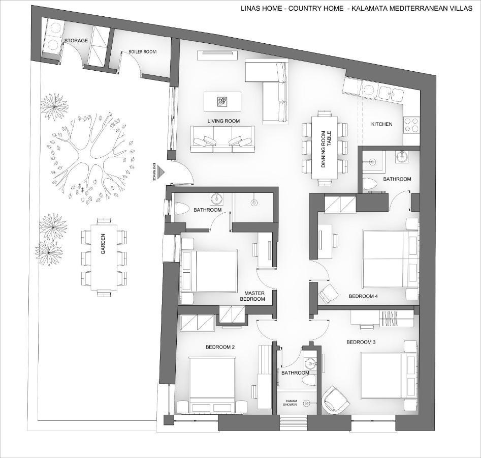 Linas Home - Kalamata Mediterranean Villas מראה חיצוני תמונה